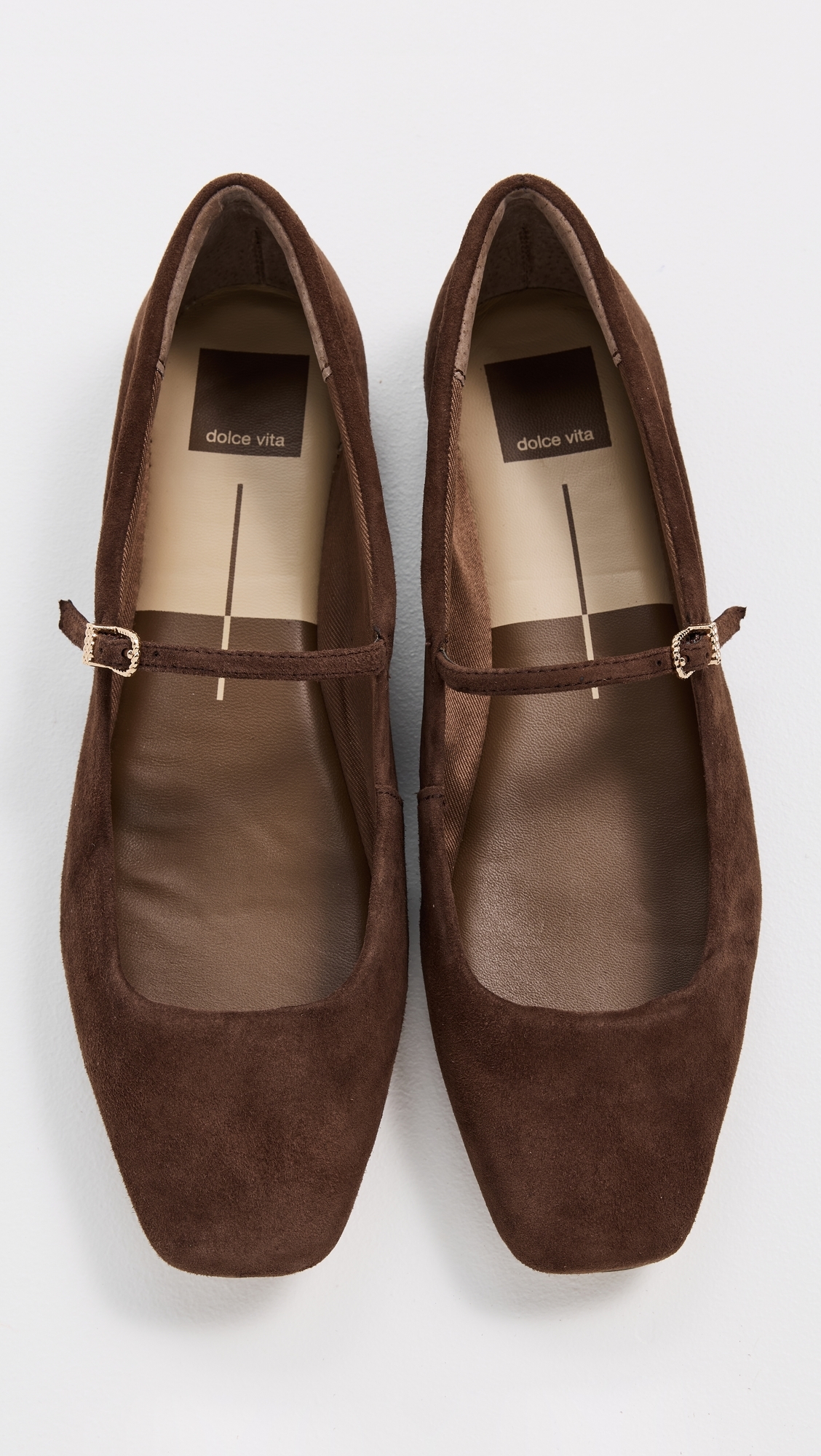 Reyes Flats Dk Brown Suede
