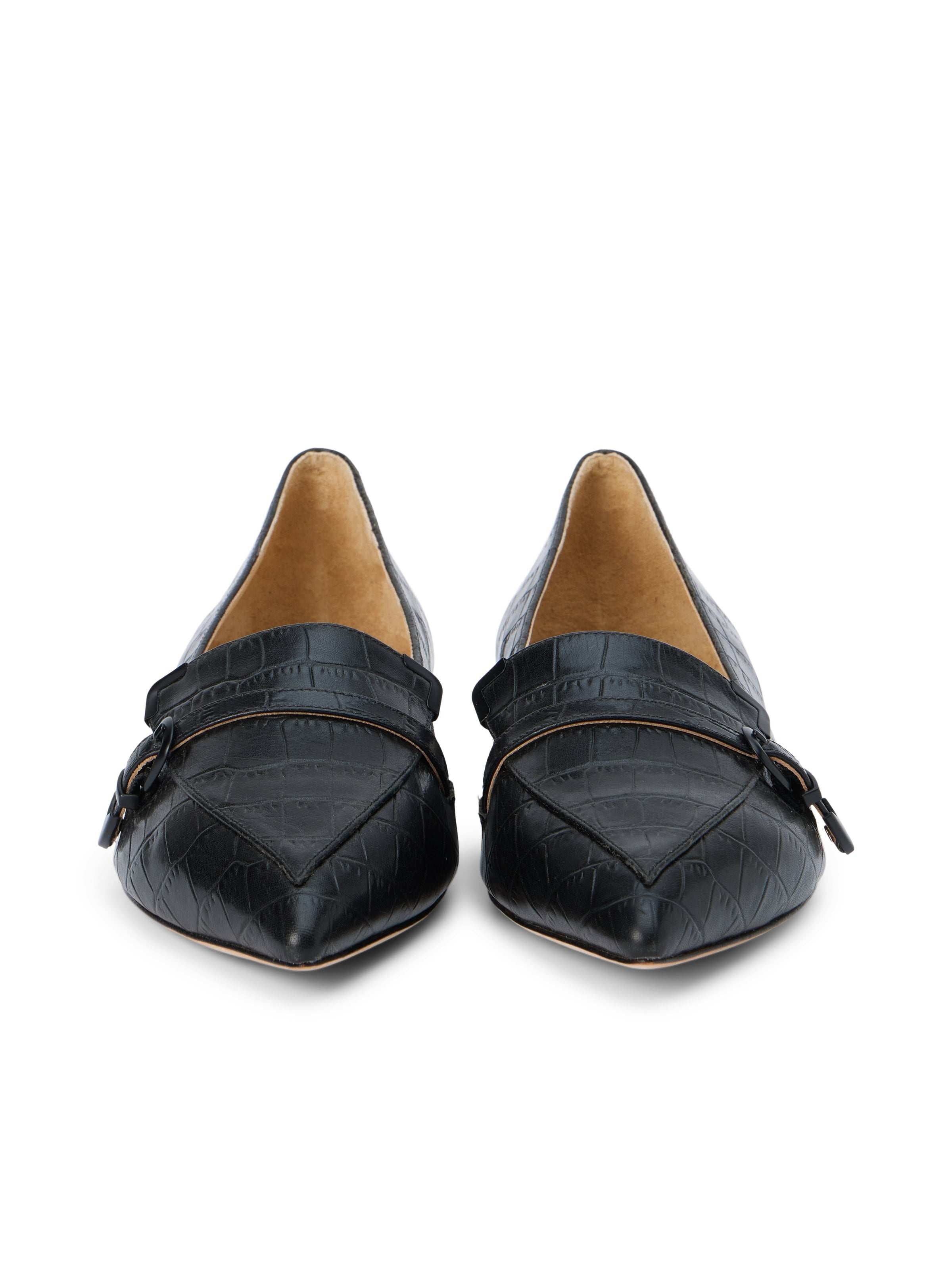 Brielle Loafer In Black Croco