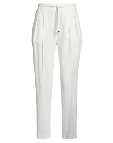 Antonelli Woman Pants White Size 2 Silk, Acetate