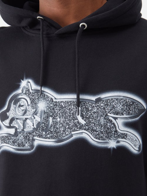 Ice Cream Iced Out running-dog logo cotton hoodie - Realry: A