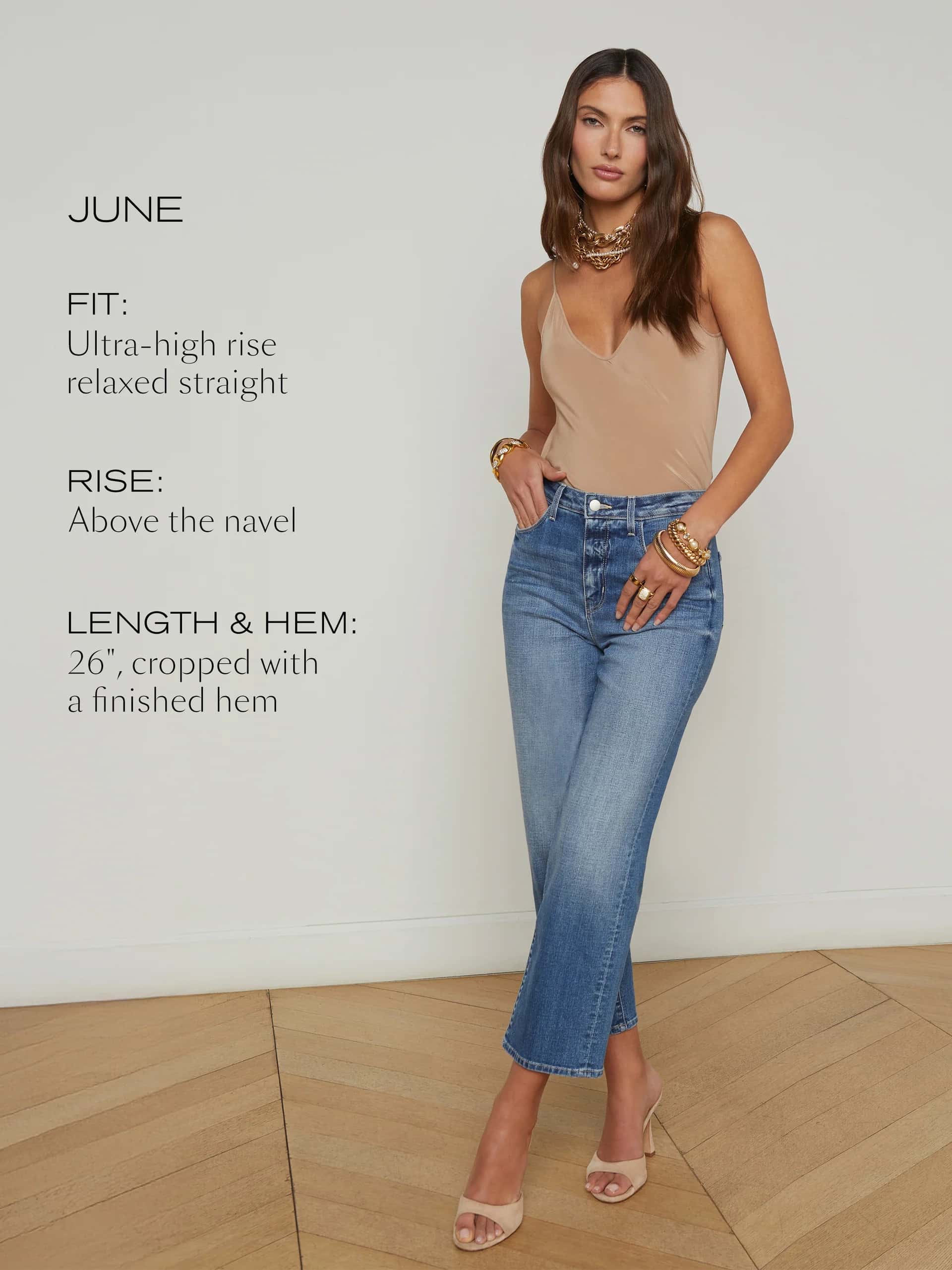 June Cropped Stovepipe Jean In Huxley