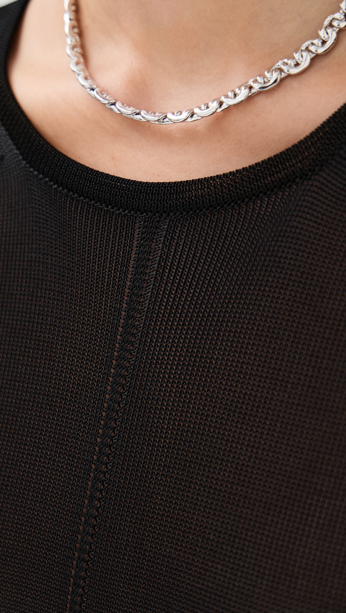 Lemaire Column Dress With Slits Black