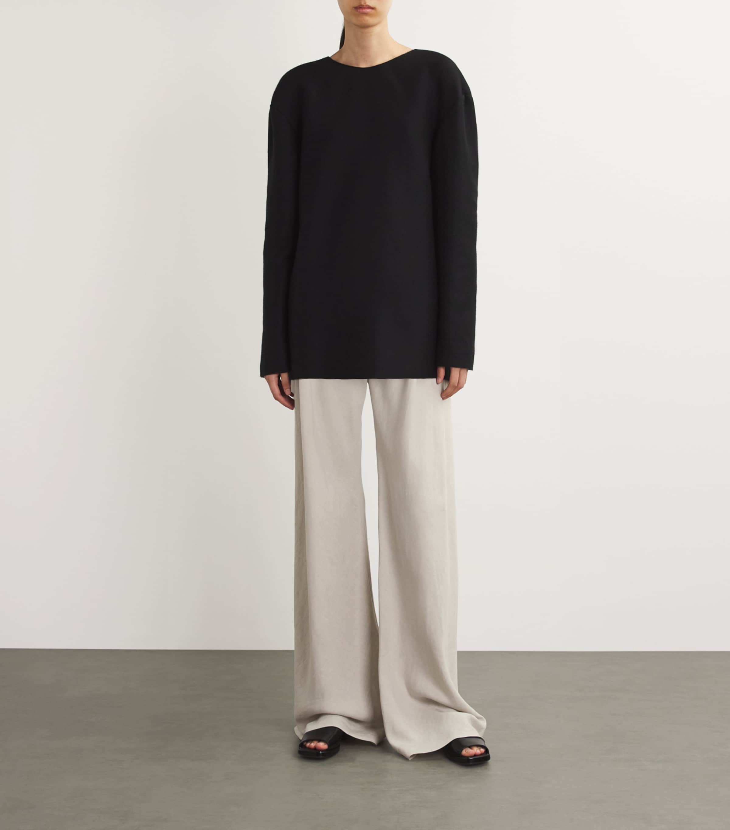 The Row Gala Silk-Linen Trousers