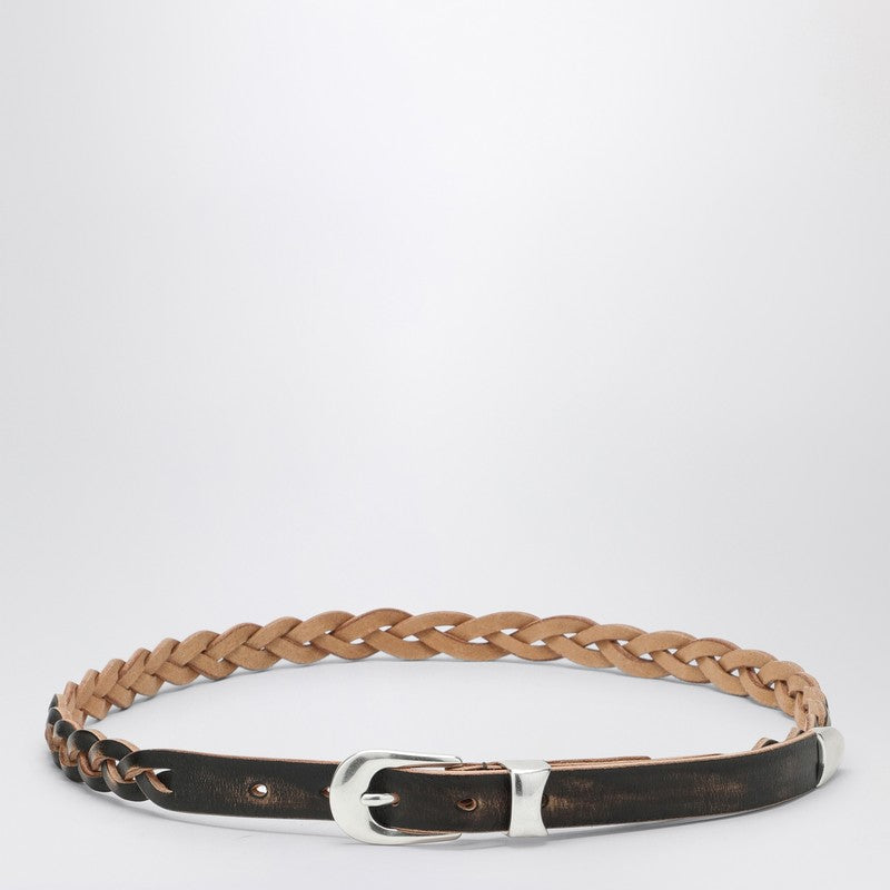 Vintage Black Braided Belt