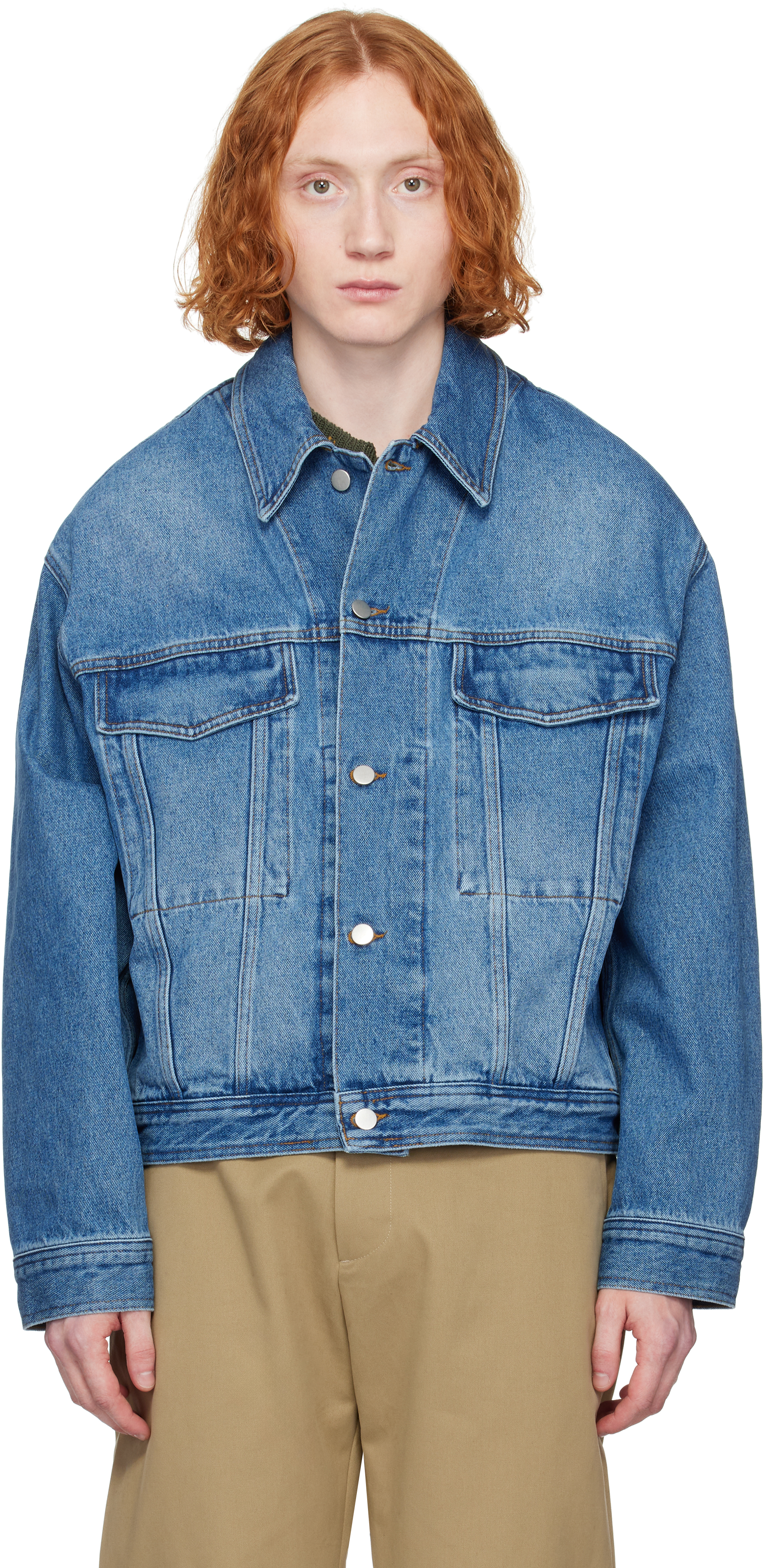 Studio Nicholson Blue Stein Denim Jacket