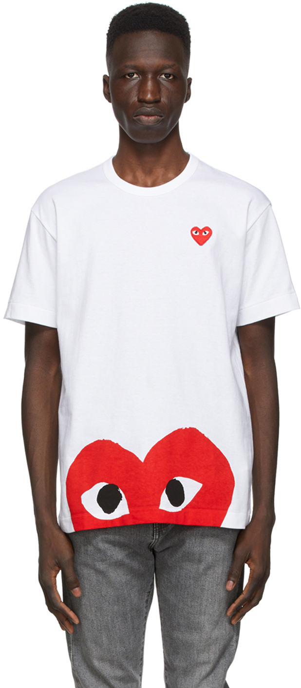 COMME DES GARCONS PLAY - Half-heart logo t-shirt