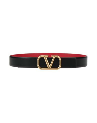 Valentino Garavani Woman Belt Red Size 39.5 Leather