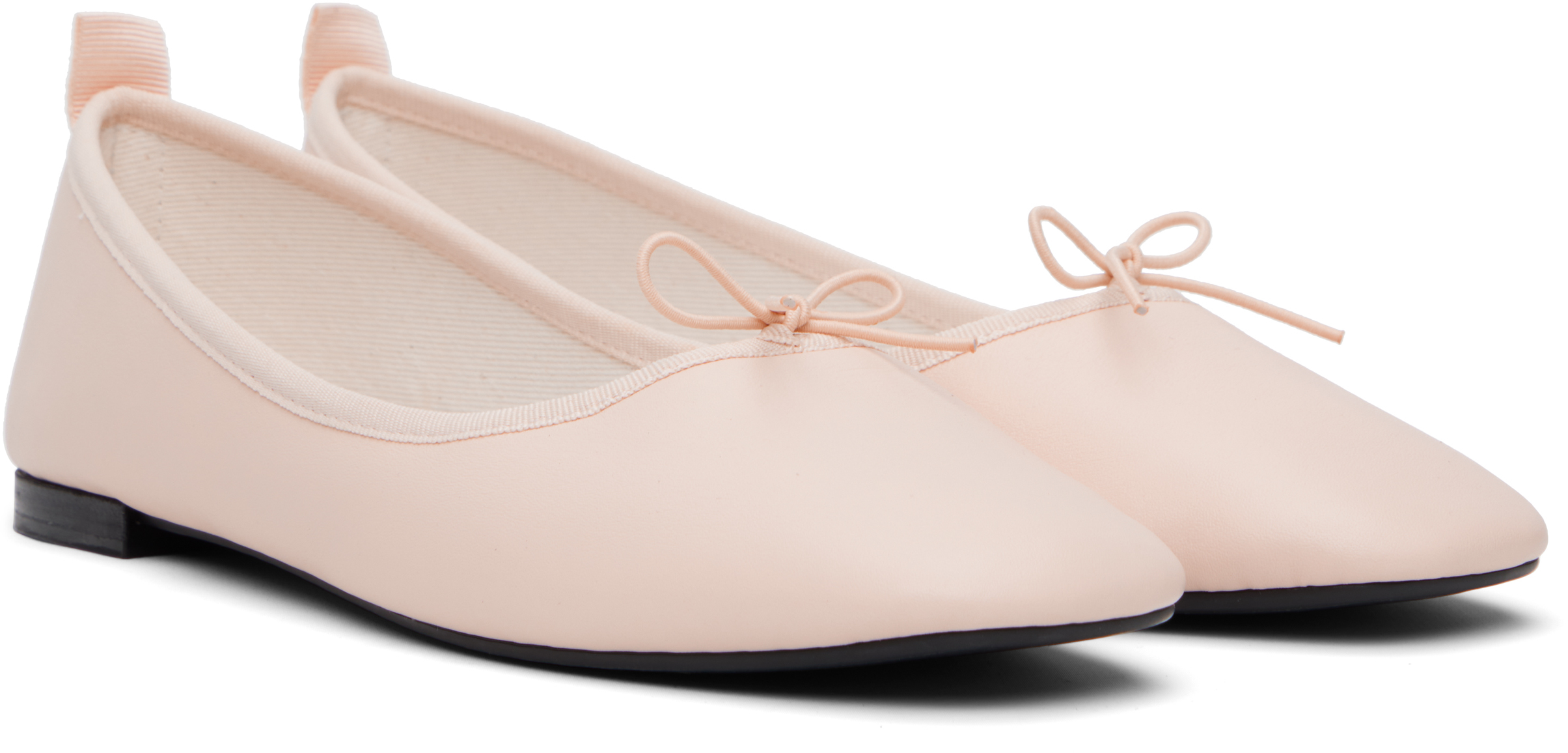 Repetto Pink Garance Square-Toe Ballerina Flats
