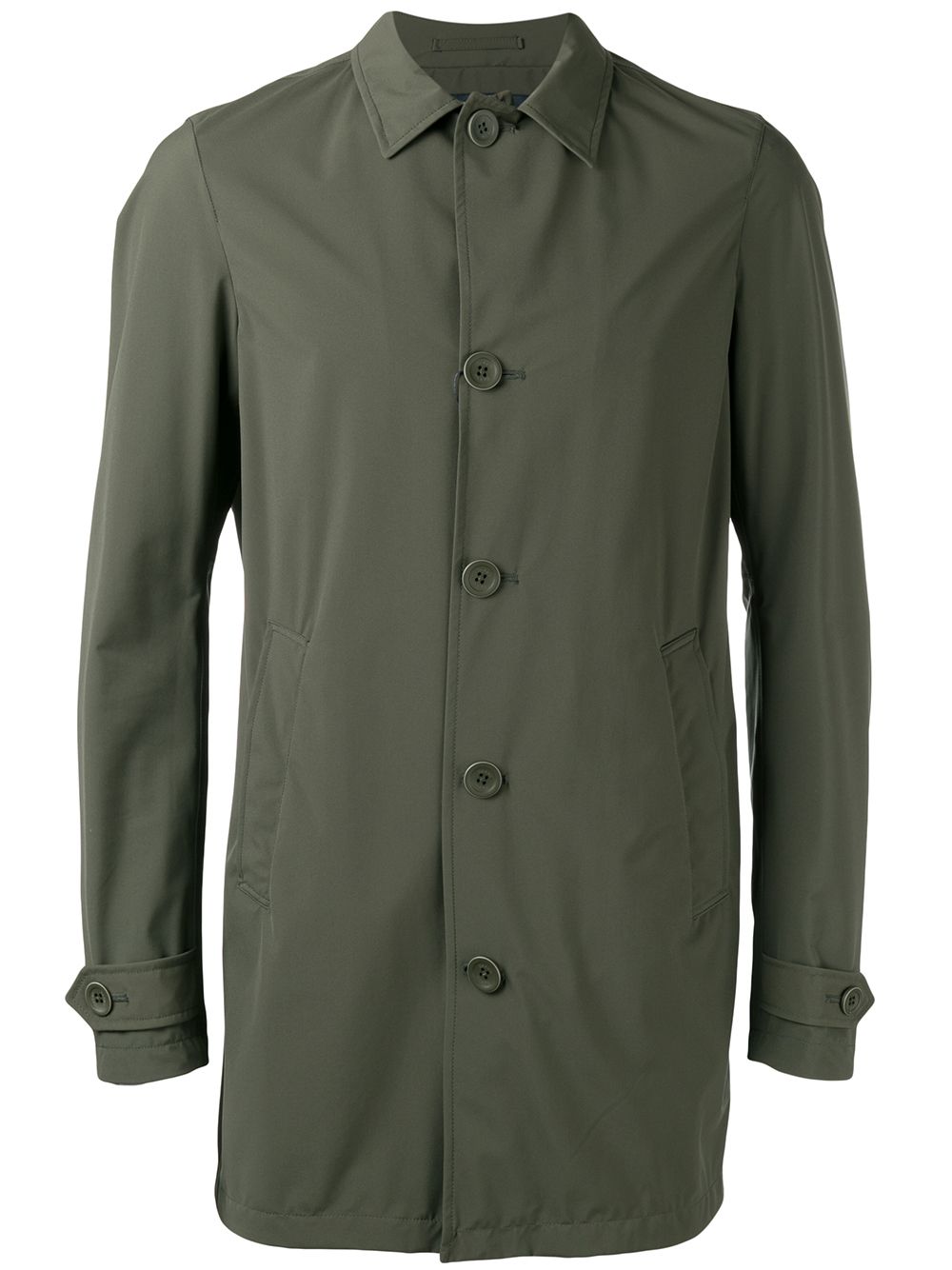 에르노 남성 buttoned short coat - Green IM0153U19348