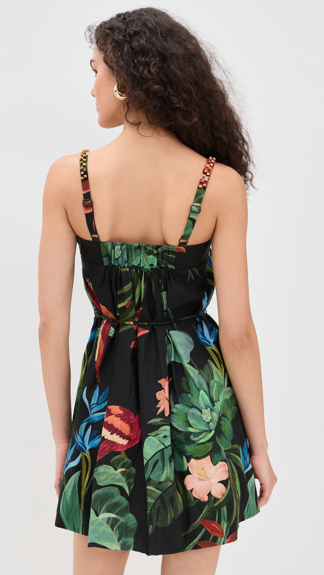 Midnight Macaw Fiesta Black Sleeveless Mini Dress Midnight Macaw Fiesta Black