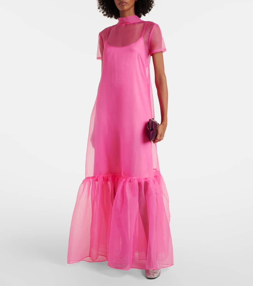Tiered tulle gown