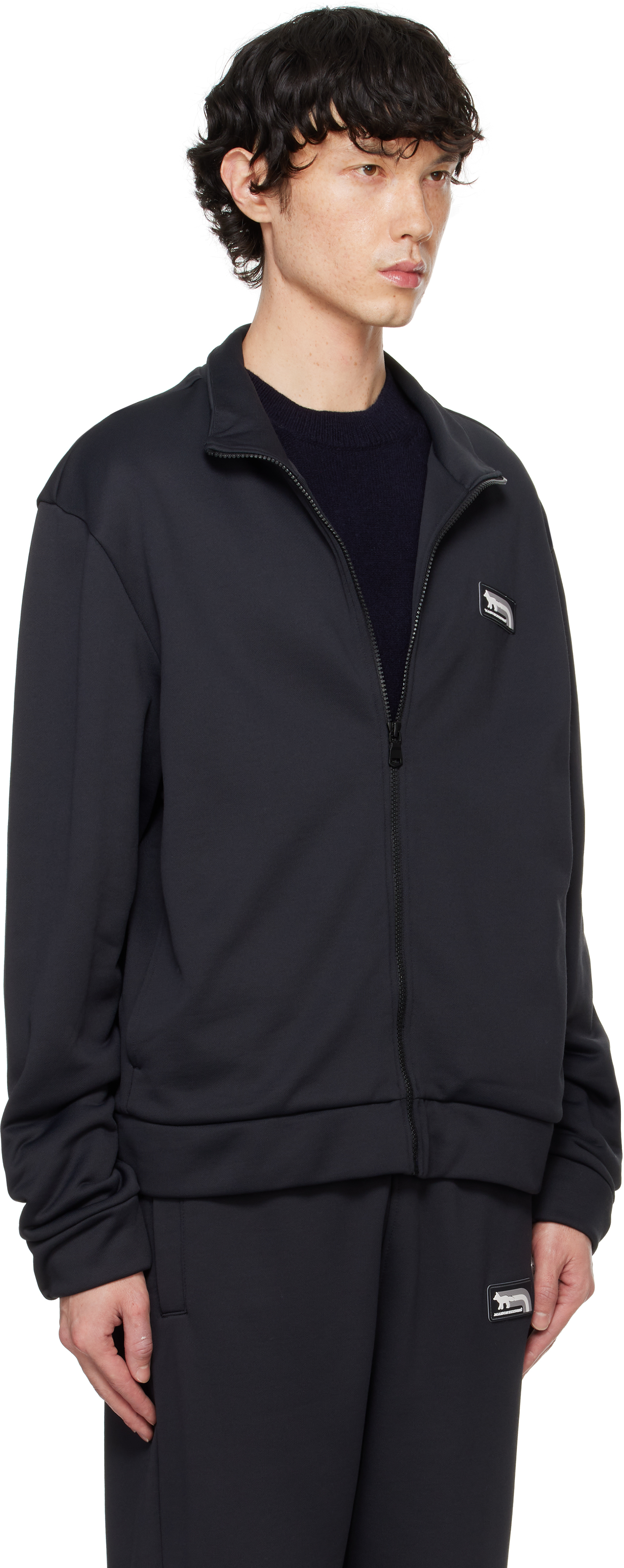 Maison Kitsuné Black Flash Fox Track Jacket