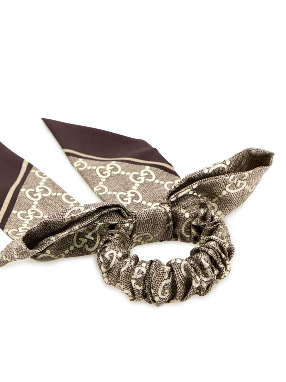 GUCCI- Gg Silk Scrunchie