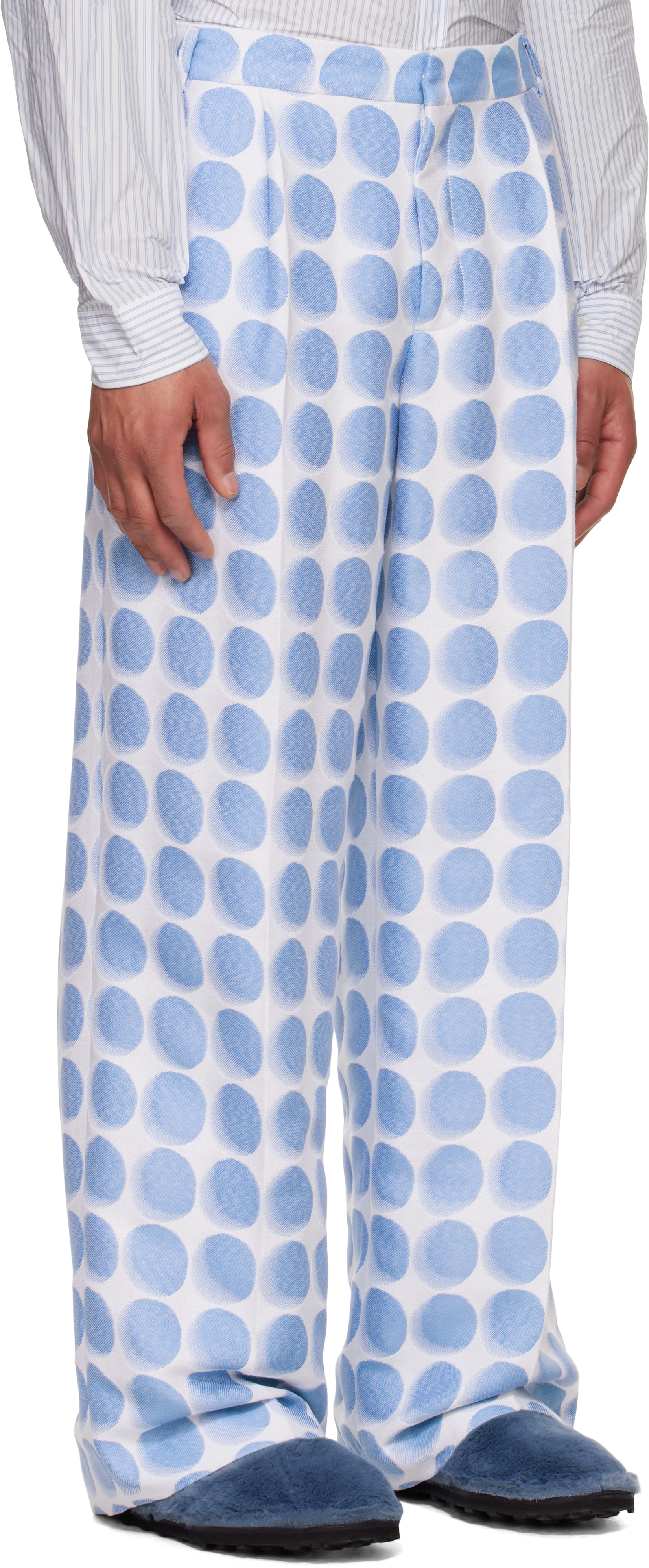 Walter Van Beirendonck Blue Star Trousers