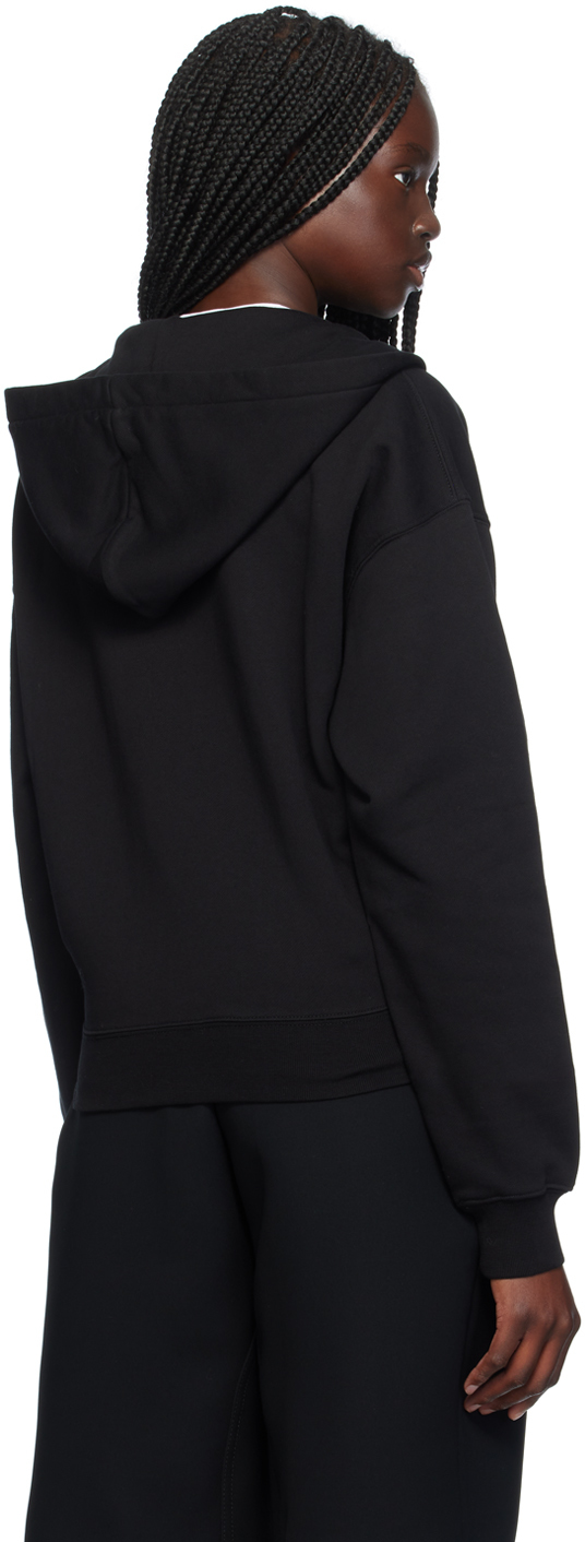 JACQUEMUS Black La Casa 'Le hoodie Gros Grain zippé' Hoodie