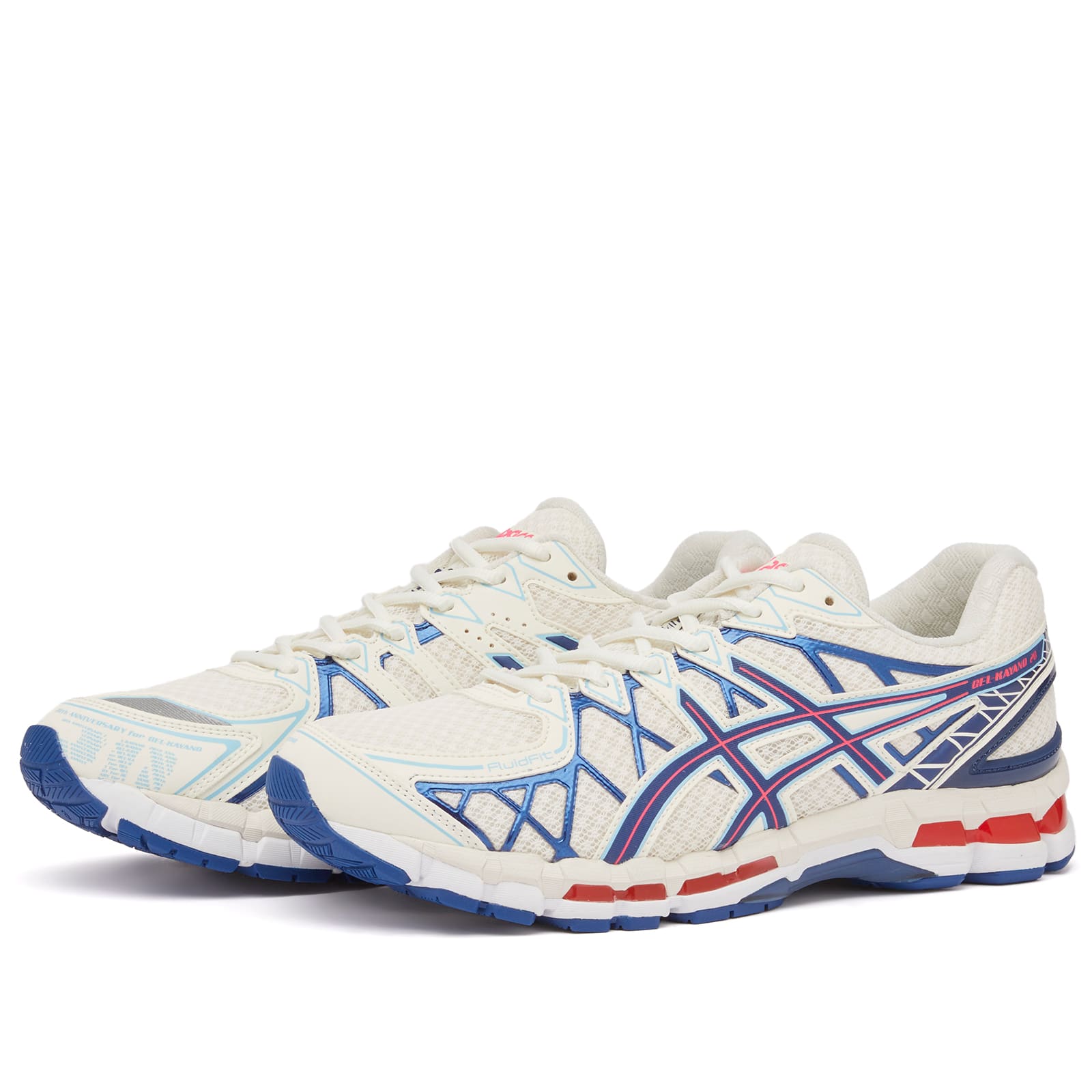 Gel-Kayano 20 in Cream/Deep Marine