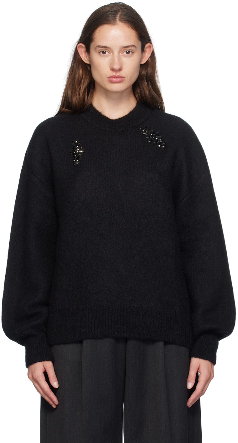 Simone Rocha Black Embellished Sweater
