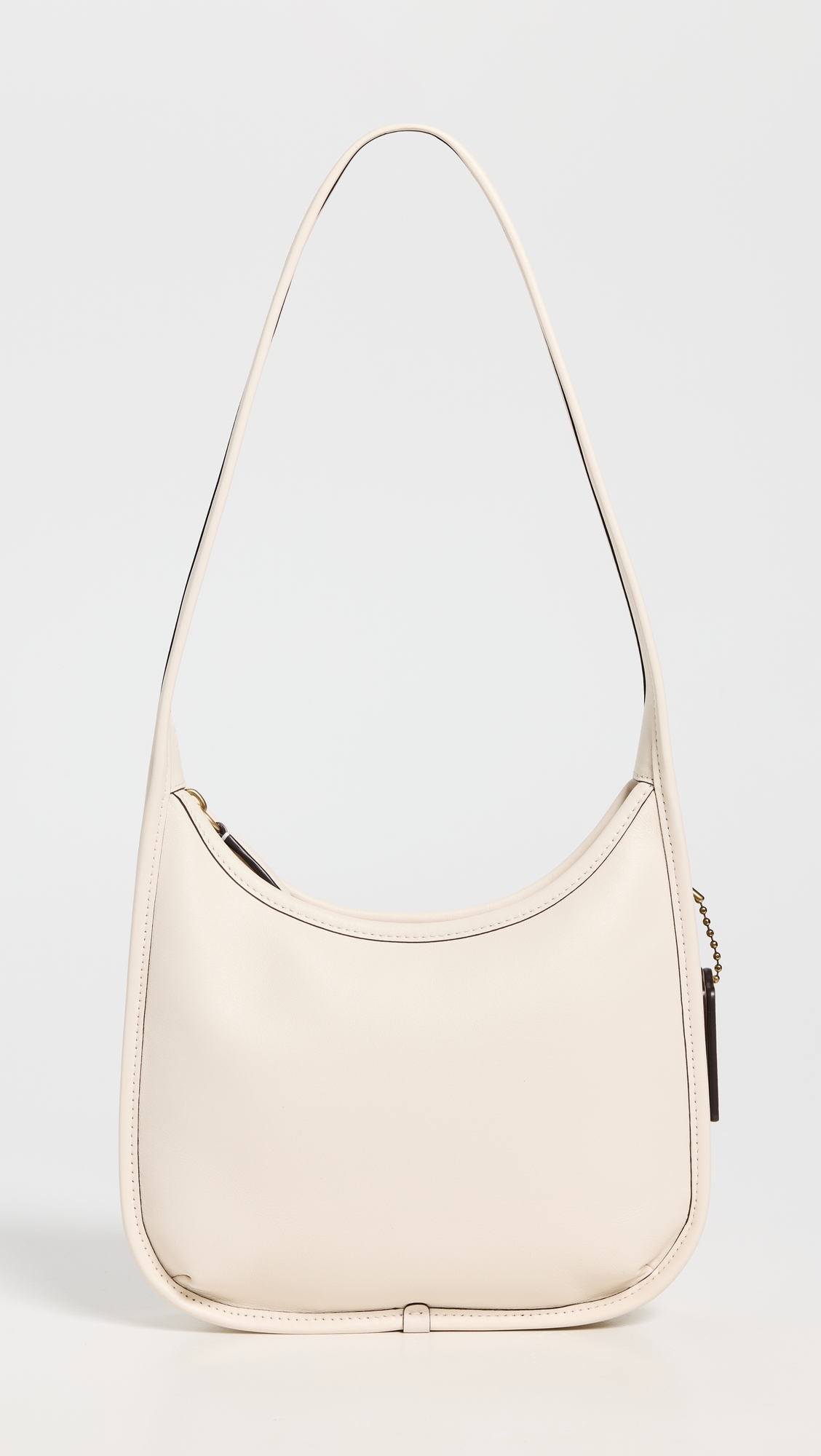 Coach Glovetanned Leather Curve Zip Bag B4/CHALK One Size