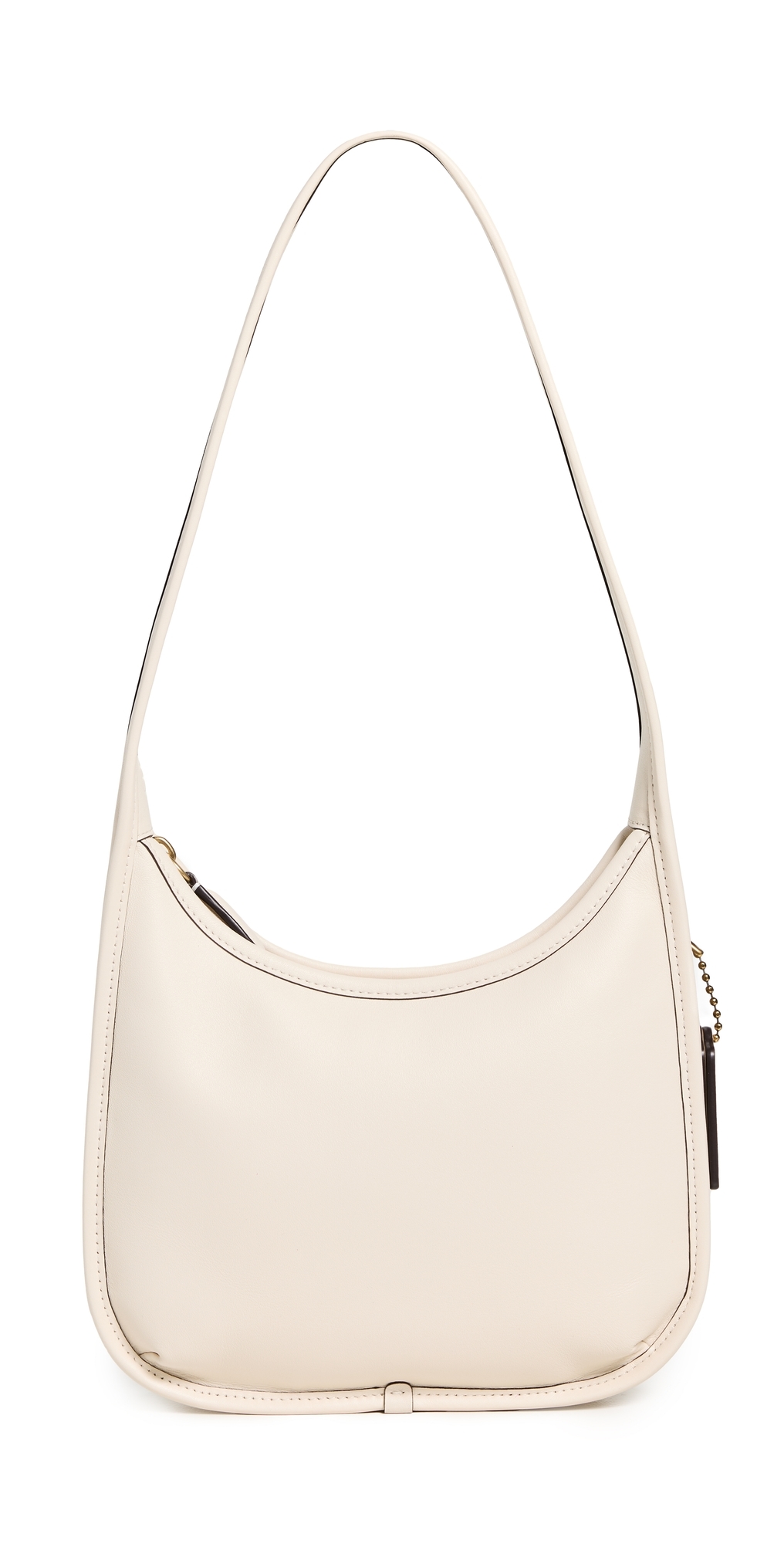 Coach Glovetanned Leather Curve Zip Bag B4/CHALK One Size