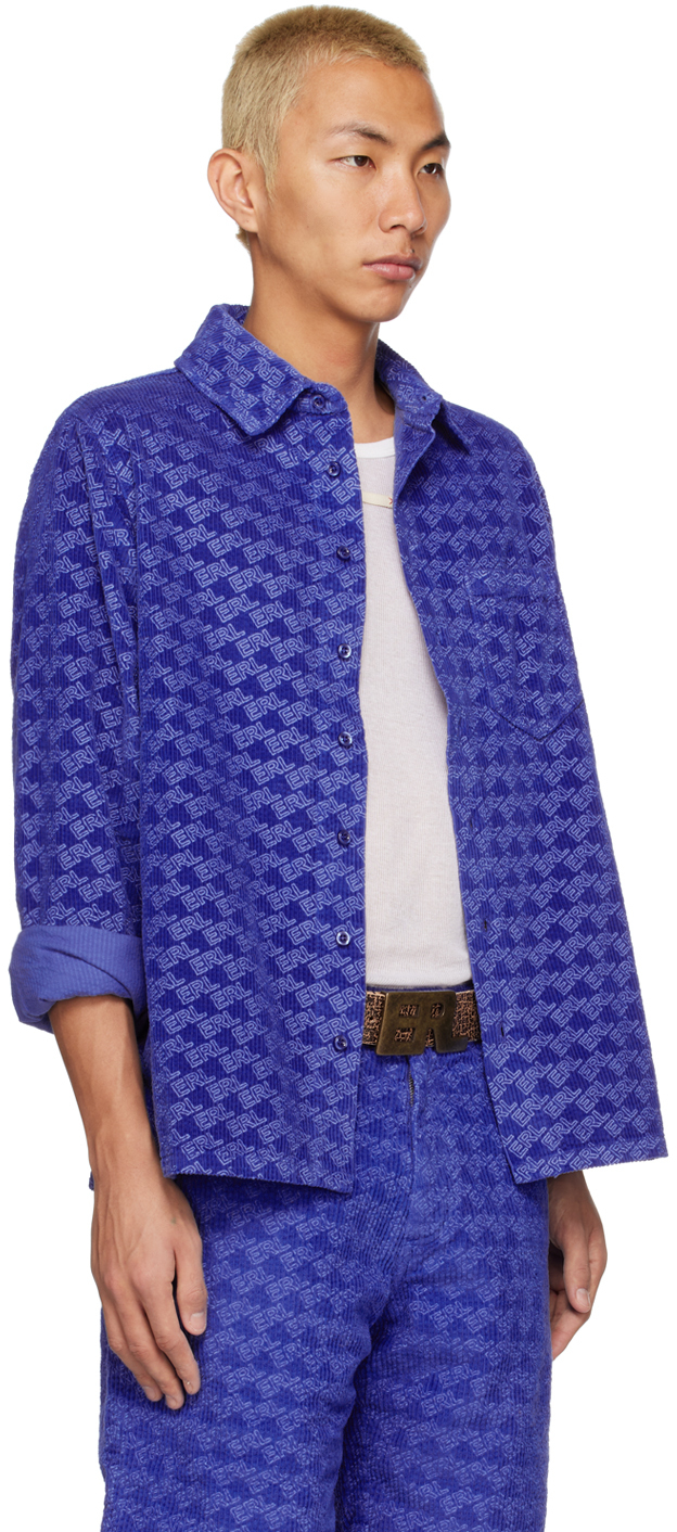 Blue print shirt