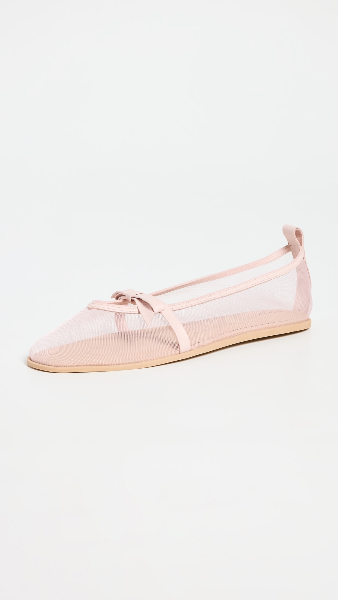 Mesh Mania Bow Flats Cloud Pink Mesh