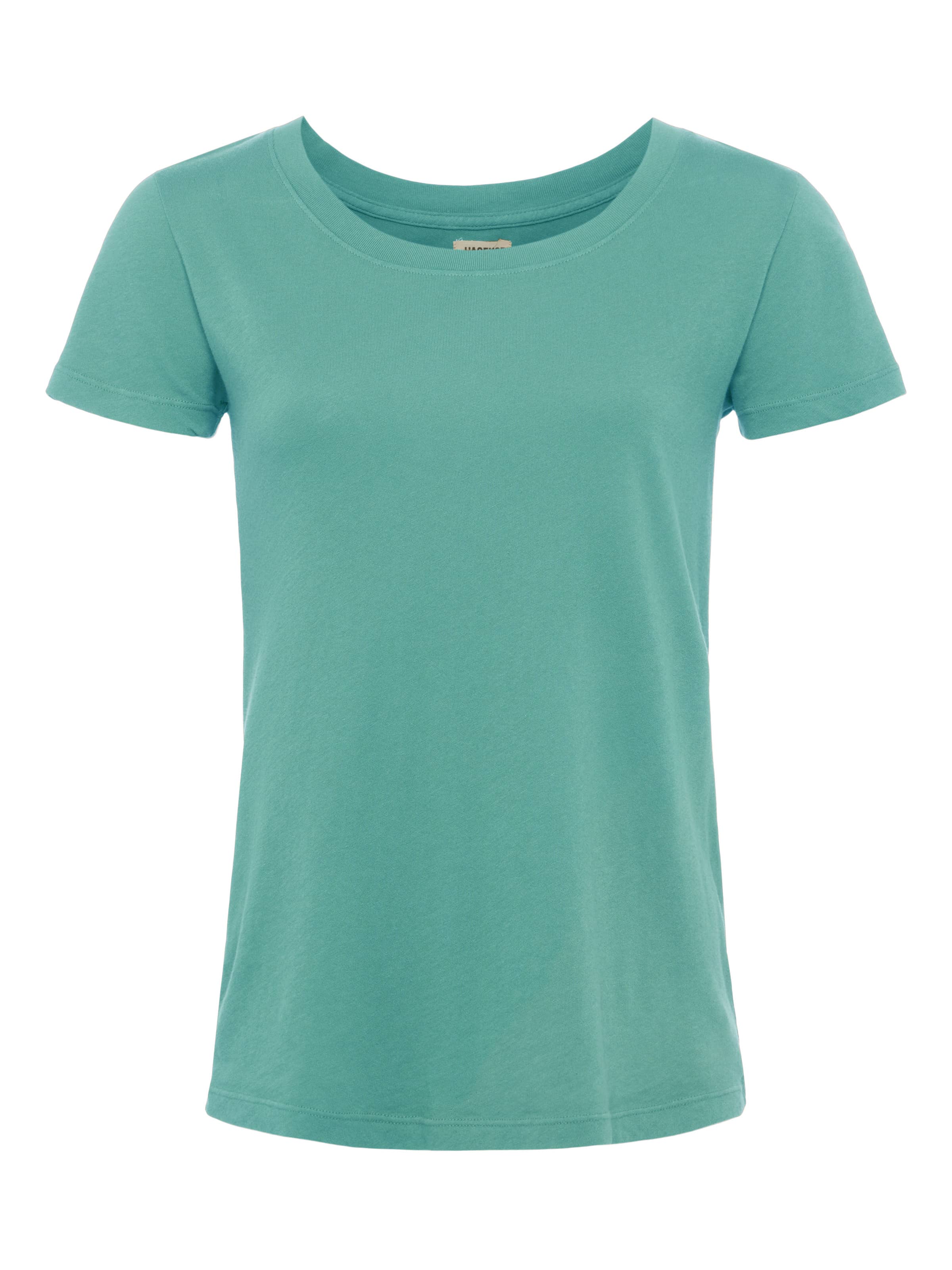 Cory Cotton Scoopneck T-Shirt In Lagoon