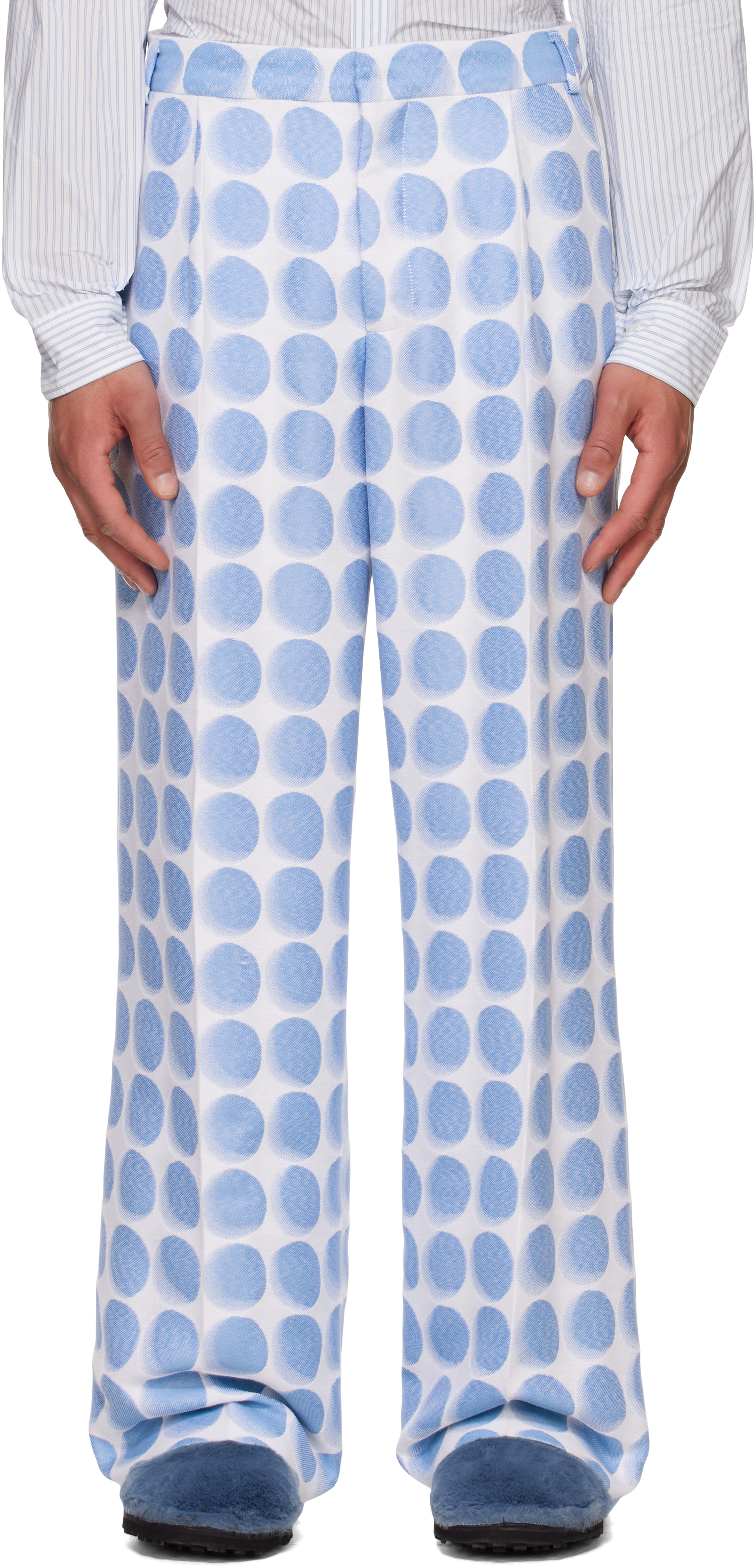 Walter Van Beirendonck Blue Star Trousers