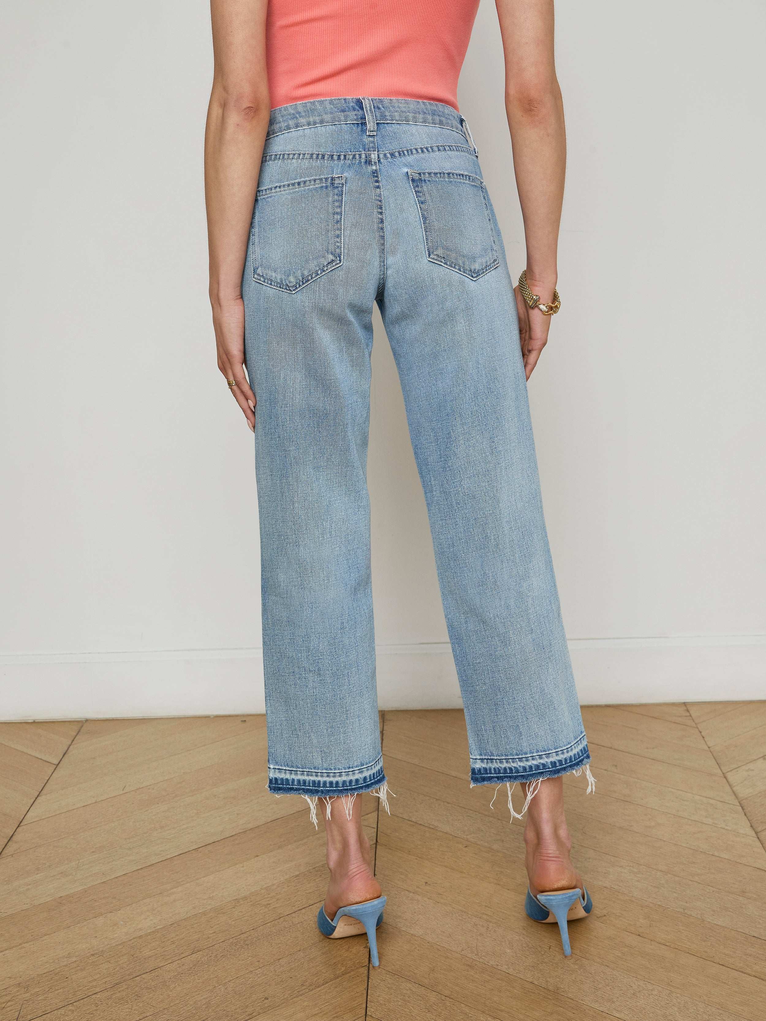 Blaine Cropped Stovepipe Jean In Albee