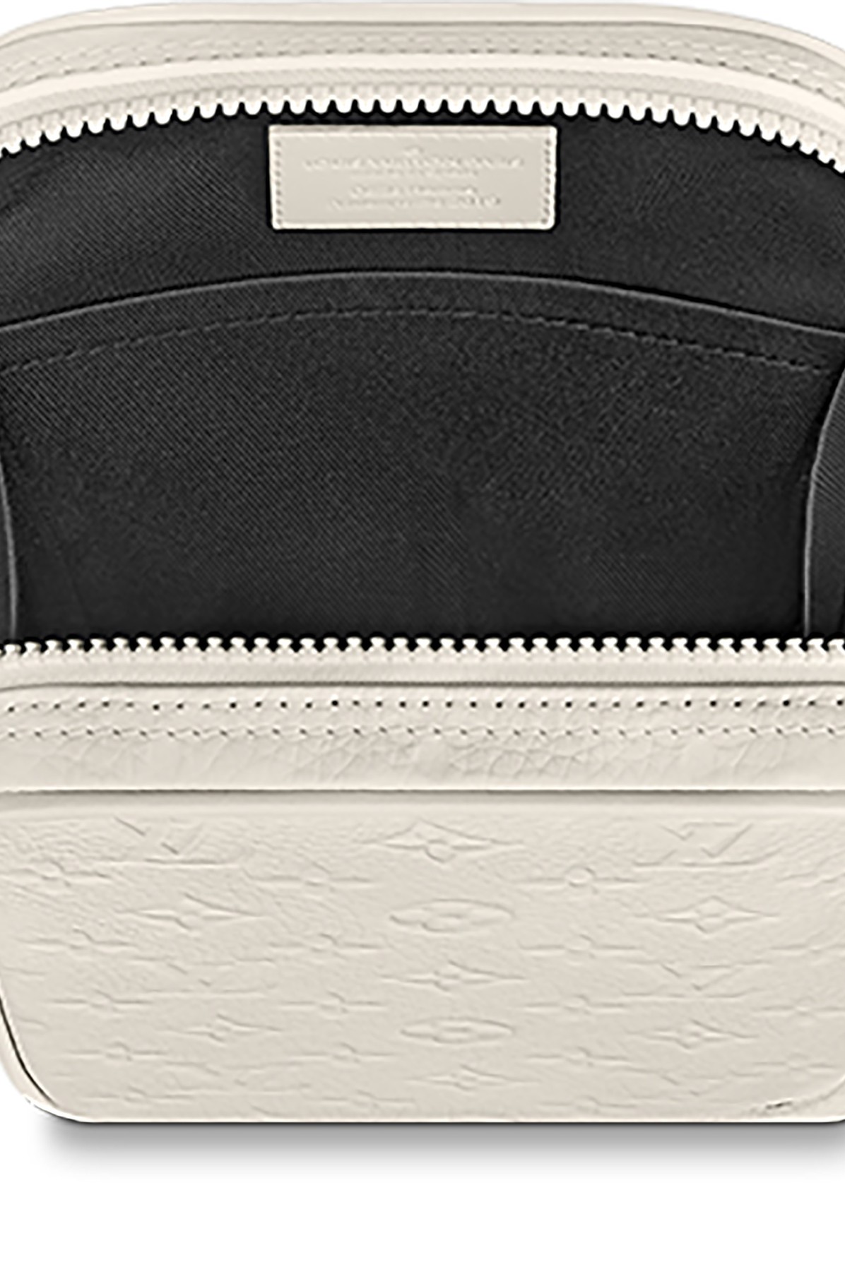 Louis Vuitton Utility Side Bag Monogram Powder White in Taurillon