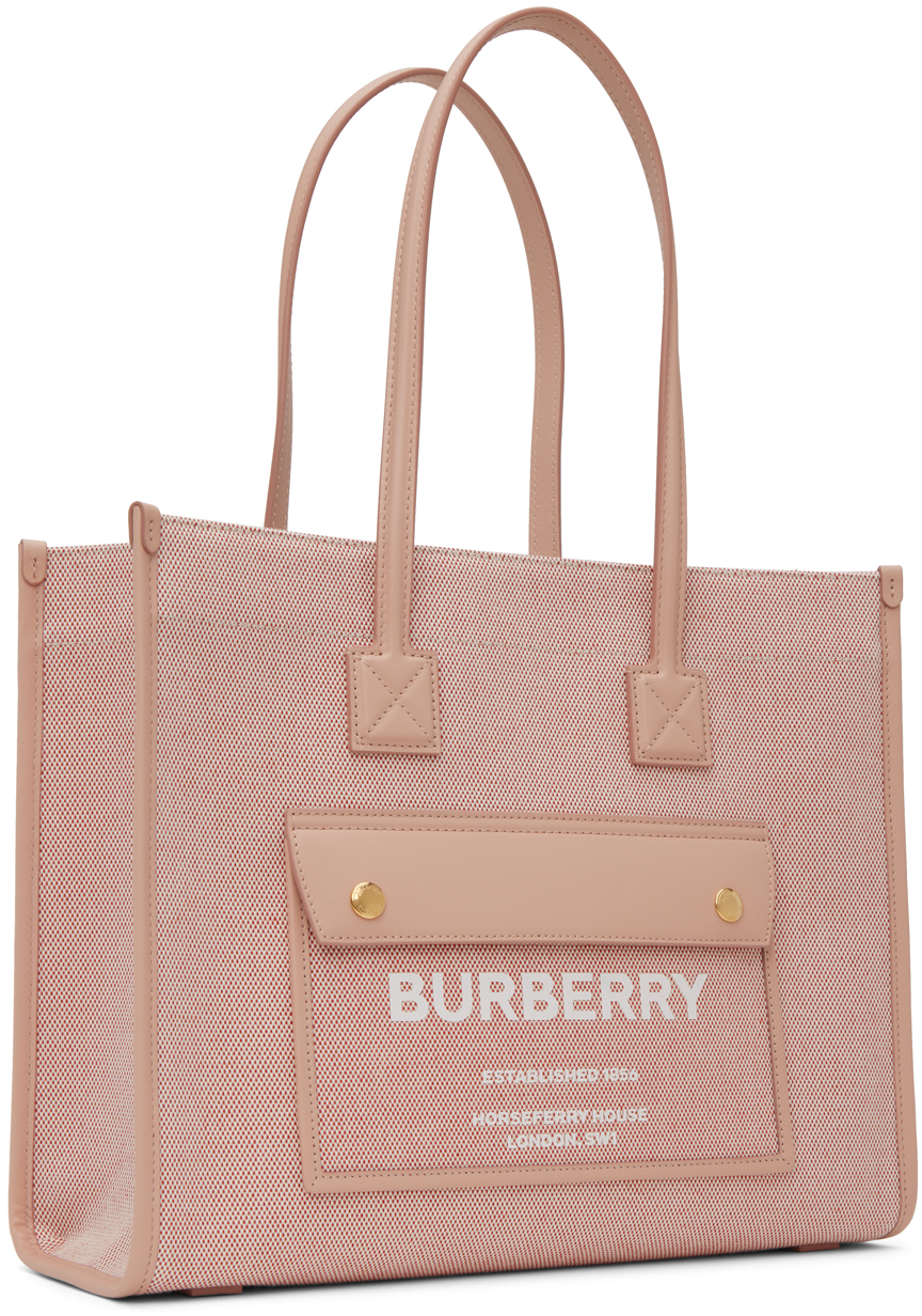 Burberry 'freya Mini' Shopper Bag in Pink