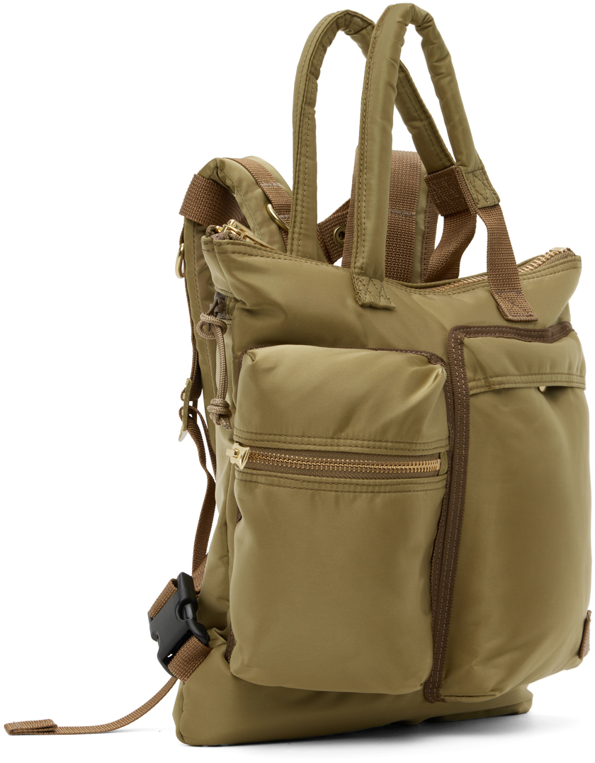 Sacai Khaki PORTER HELMET BACKPACK - Realry: A global fashion