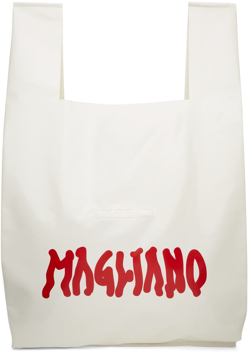 Magliano White & Red Immersion Tote Bag - Realry: Your Fashion