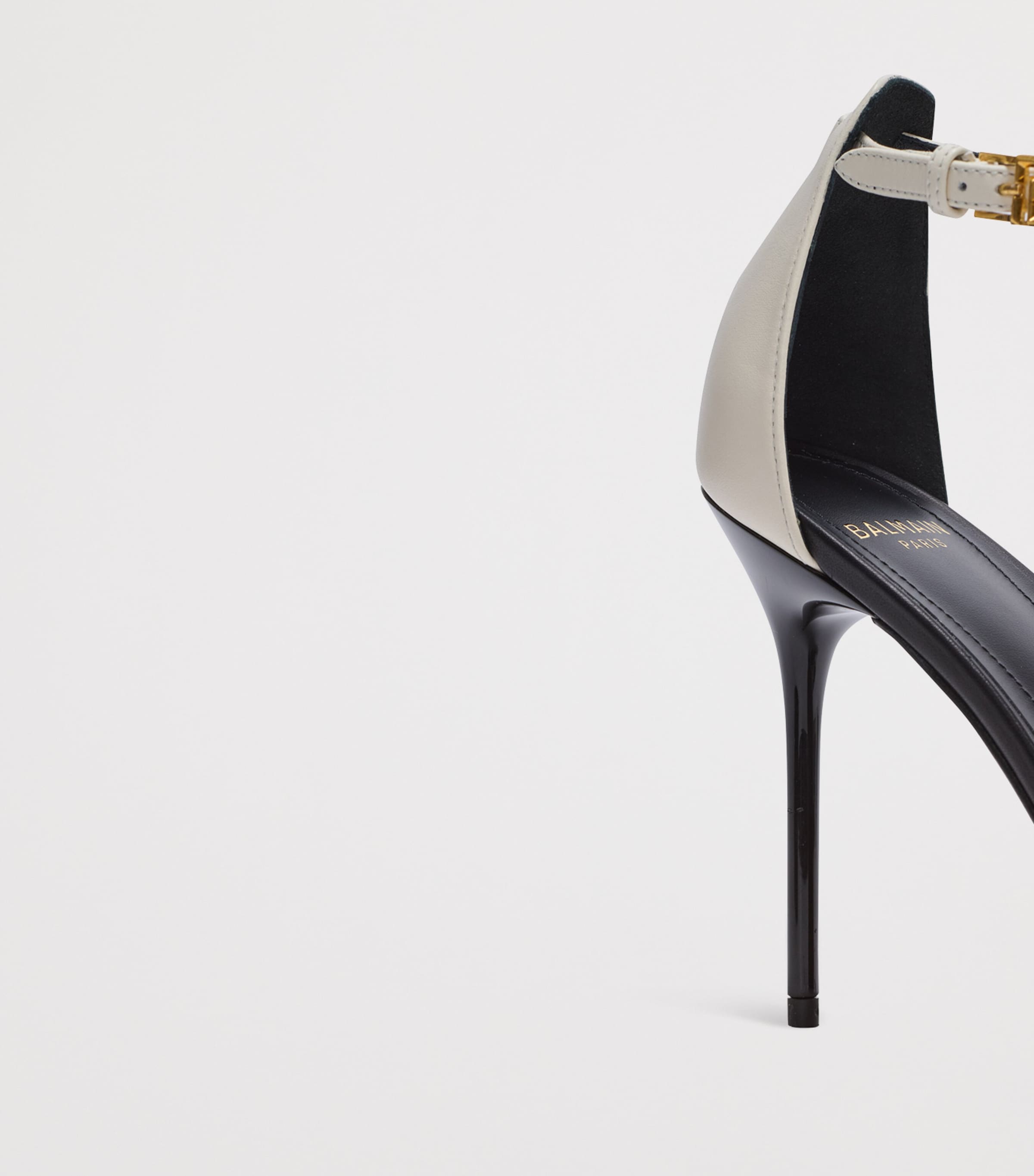 Leather Sync Heeled Mules 95