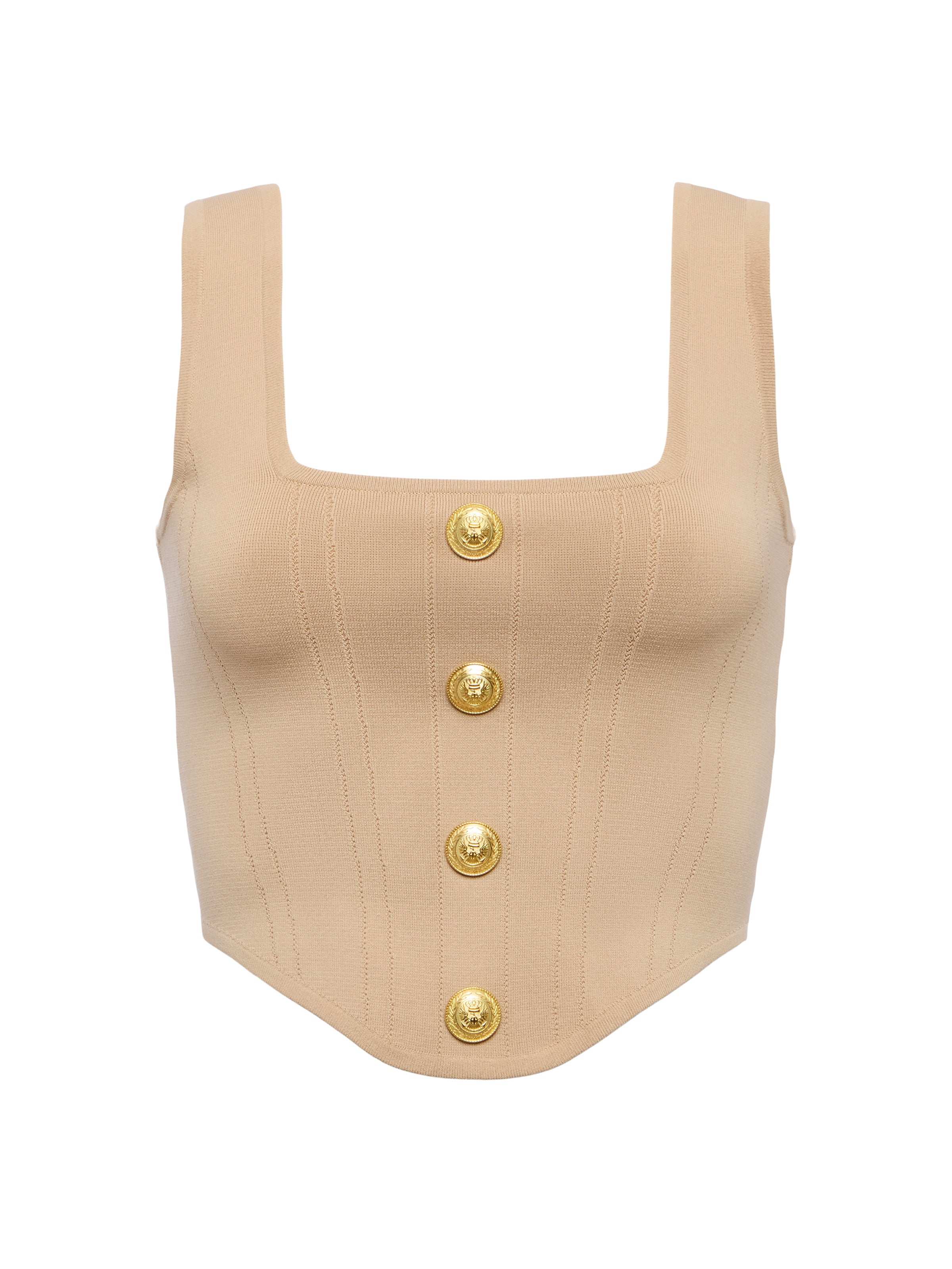 Saga Top In Almond/gold