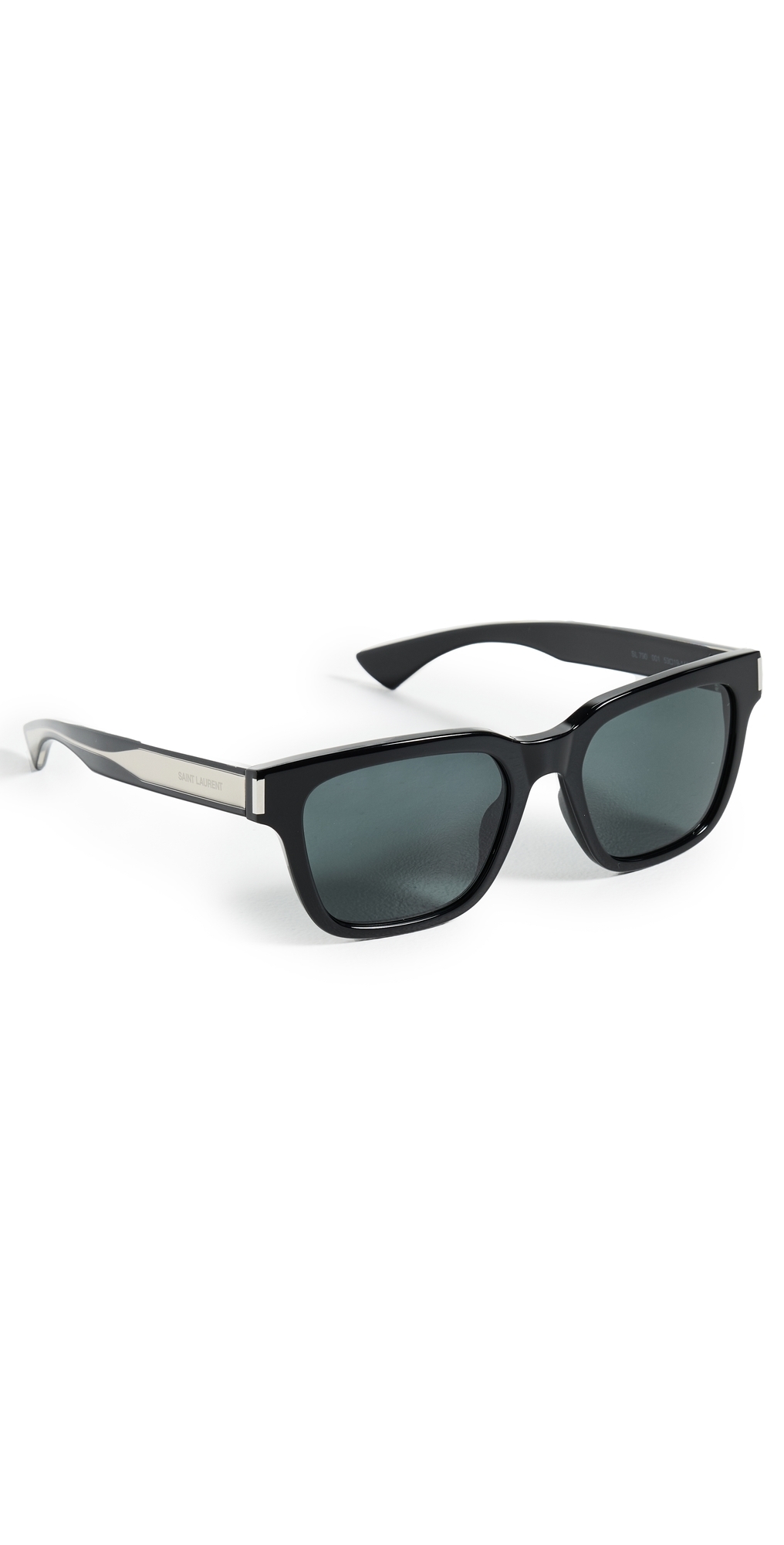 Saint Laurent SL 790 Sunglasses Black-Crystal-Black One Size