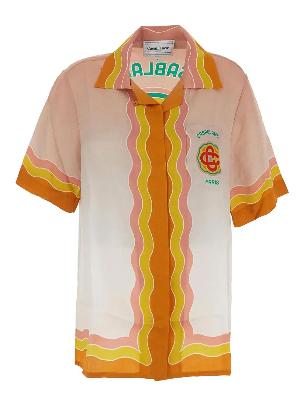 Shirts Casablanca - rainbow monogram shirt - WS23SH01510