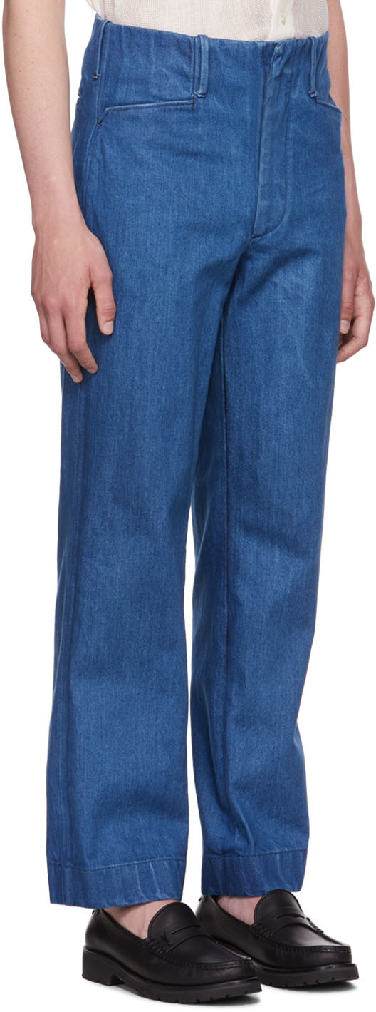 Misbhv blue monogram denim jeans - Realry: A global fashion sites aggregator