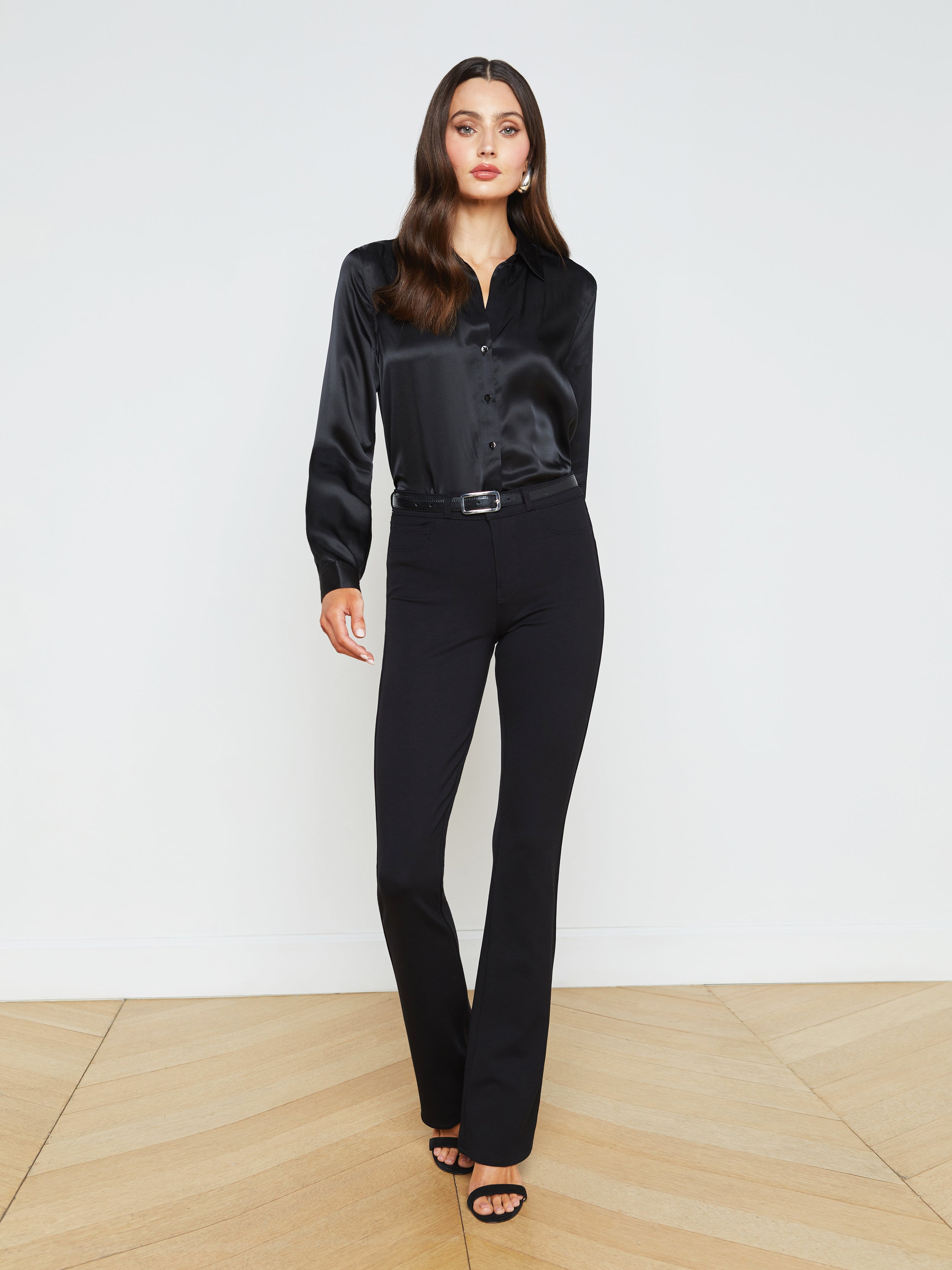 Selma Bootcut Pants In Black