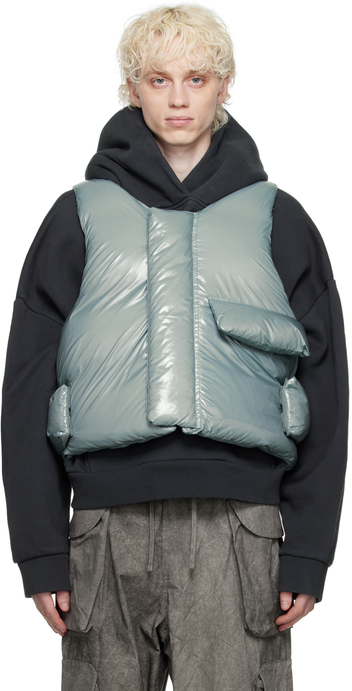 Down Vest in Grey - Entire Studios