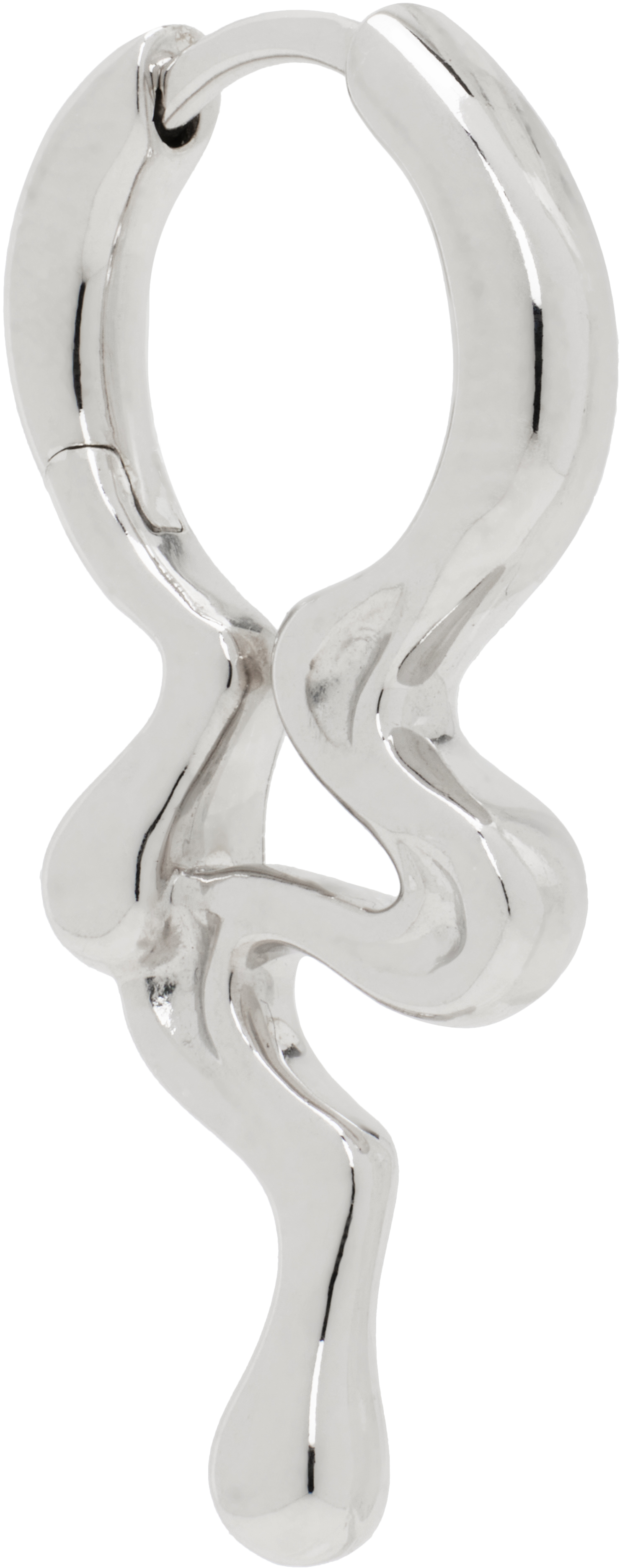 Maria Black Silver Maya Huggie Single Earring