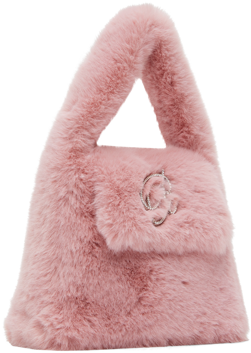 Blumarine Pink Faux-Fur Bag