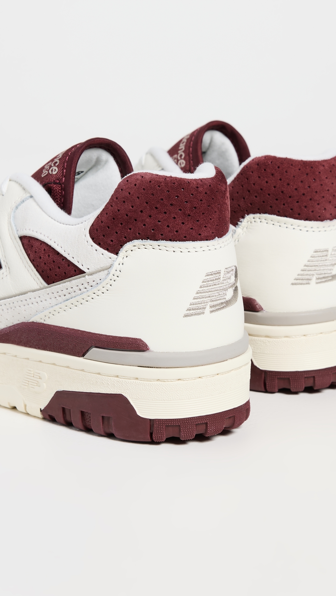 New Balance BB550 Sneakers White Red