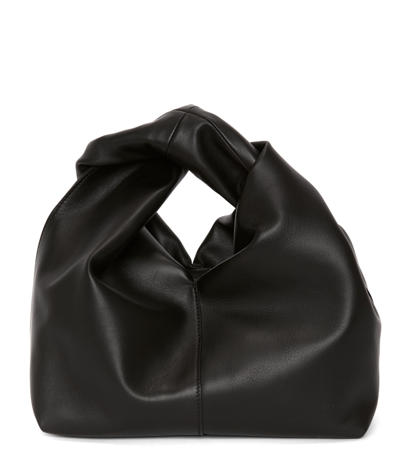 Mini Leather Twister Tote Bag