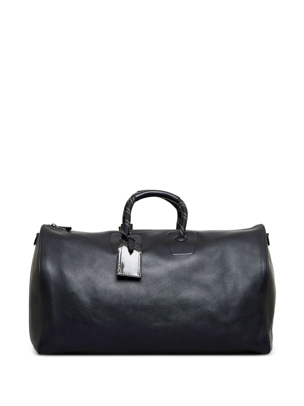 Men's Weekend Bag, Black Leather Duffle - Keepall 50