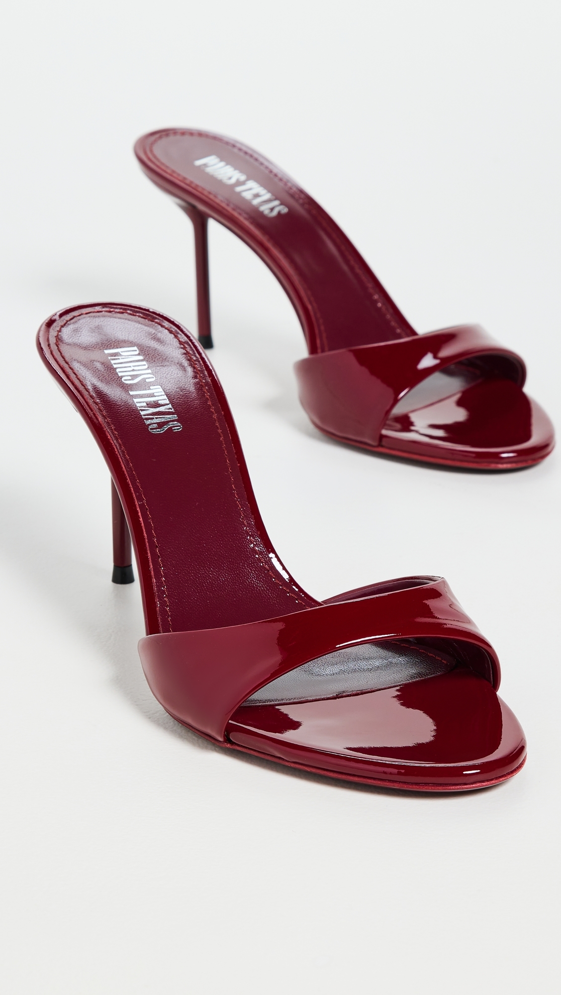Lidia Mules 70mm Rouge Noir