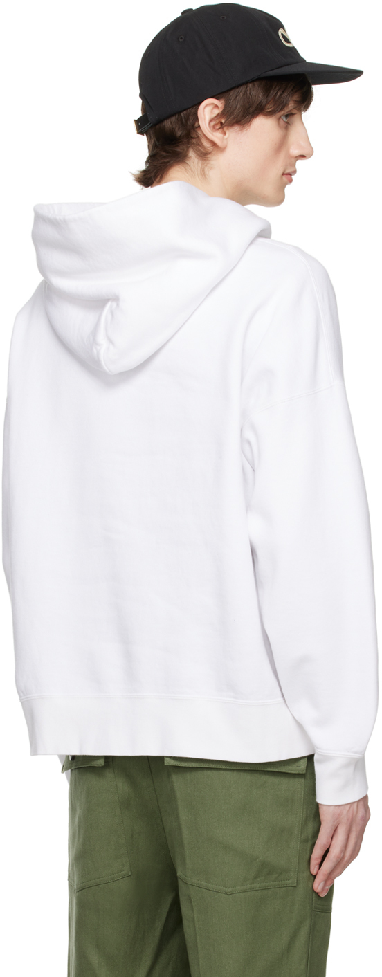 Visvim White Ultimate Jumbo SB Hoodie