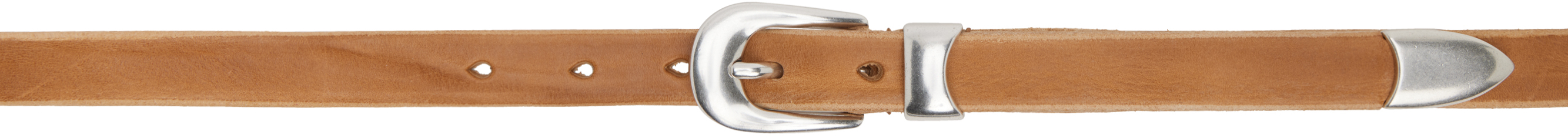 OUR LEGACY Tan 2 CM Belt