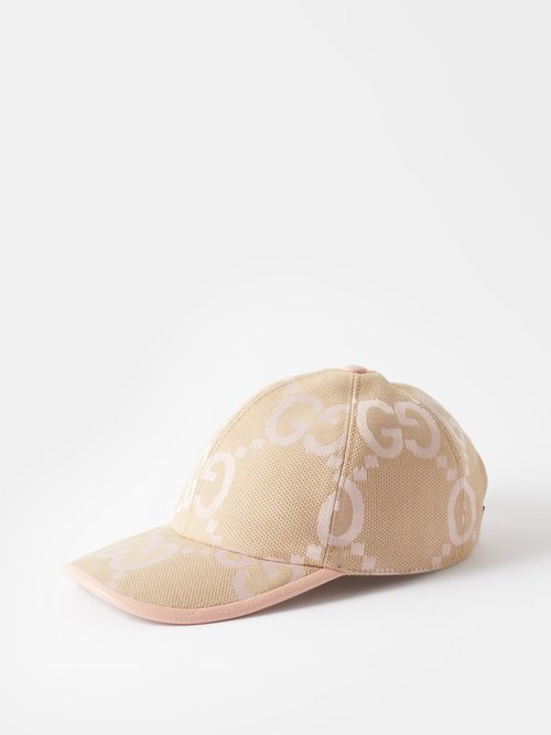 Gucci Beige & Brown Jumbo GG Canvas Baseball Cap