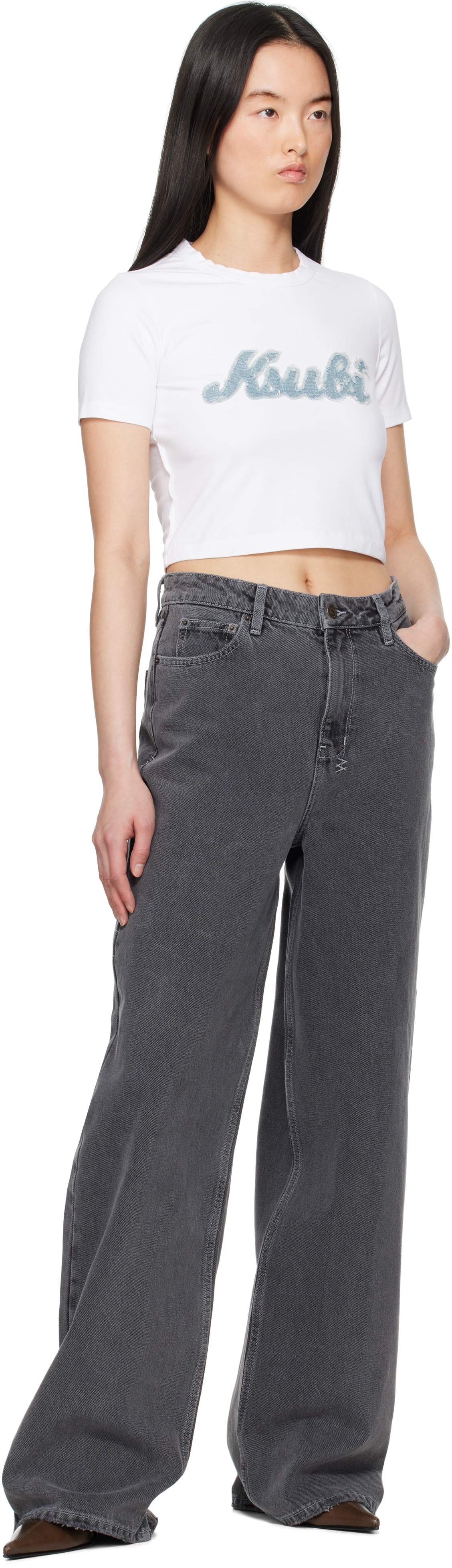 Ksubi Gray Baggy Jeans