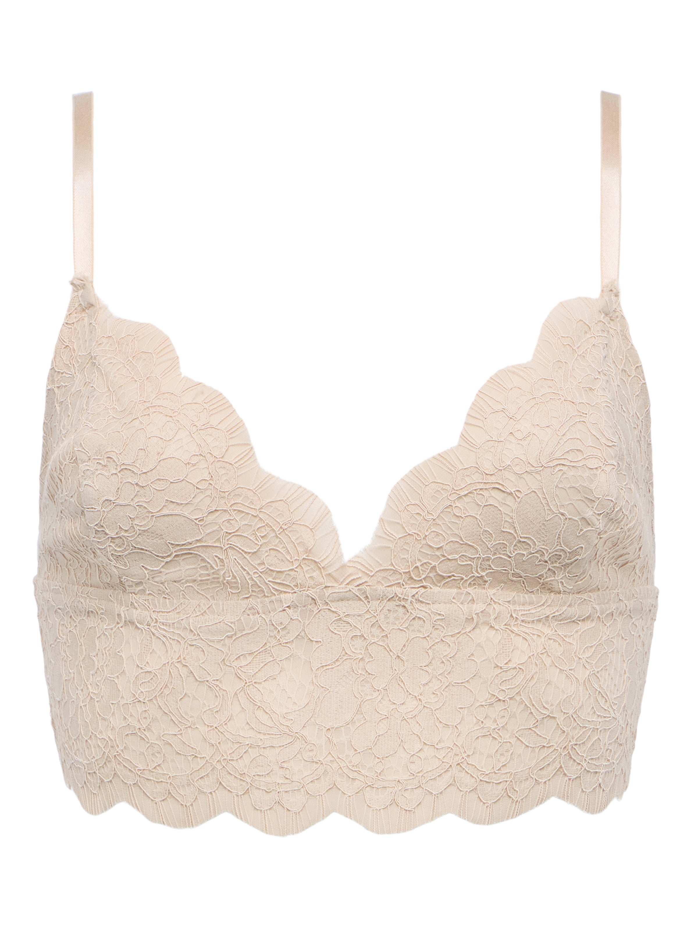 Aislin Lace Bralette In Doeskin
